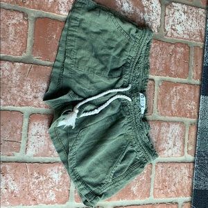 Green Roxy shorts size small